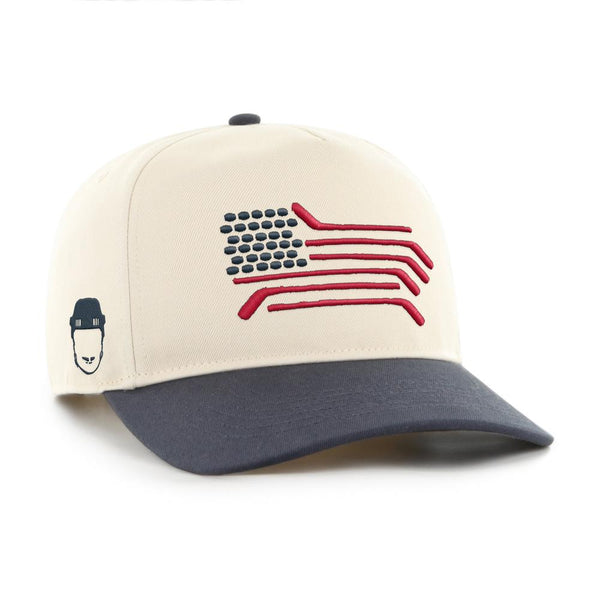 Spittin Chiclets '47 Hockey Flag HITCH Snapback Hat - Spittin