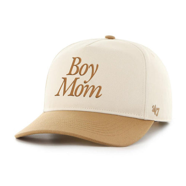 Boy Mom '47 Two Tone HITCH Snapback Hat-Hats-Barstool Sports-Brown-One Size-Barstool Sports