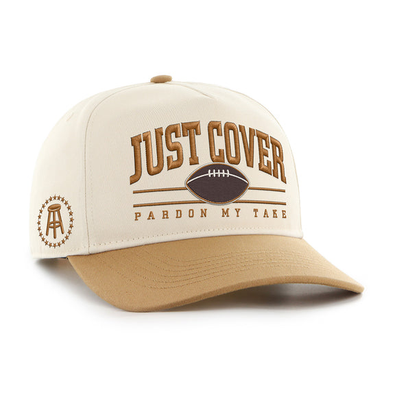 Just Cover Football '47 HITCH Snapback Hat-Hats-Pardon My Take-Tan-One Size-Barstool Sports