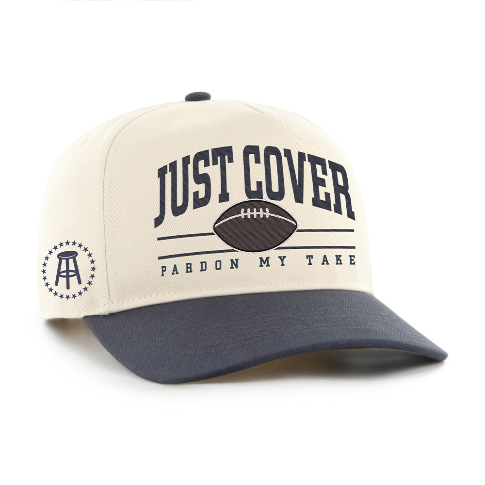Just Cover Football '47 HITCH Snapback Hat-Hats-Pardon My Take-Navy-One Size-Barstool Sports