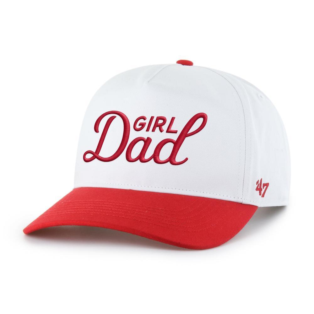 Girl Dad Two Tone '47 HITCH Snapback Hat II-Hats-Barstool Sports-Red-One Size-Barstool Sports