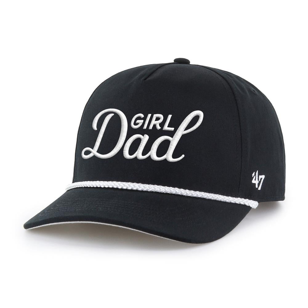 Girl Dad '47 HITCH Rope Snapback Hat-Hats-Barstool Sports-Black-One Size-Barstool Sports