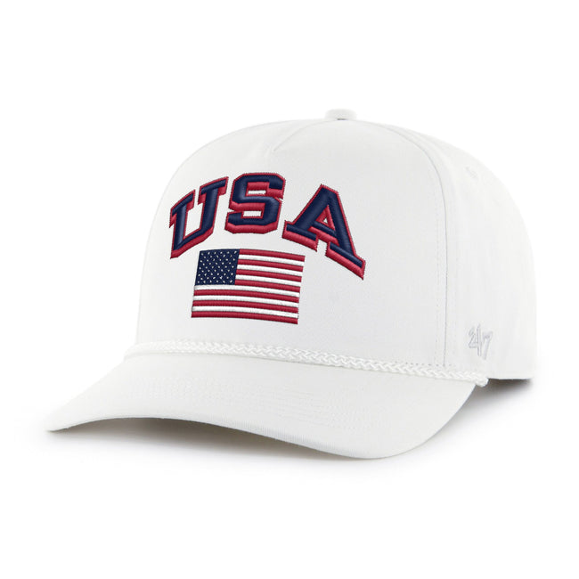 USA Flag '47 HITCH Rope Hat-Hats-Barstool Sports-White-One Size-Barstool Sports