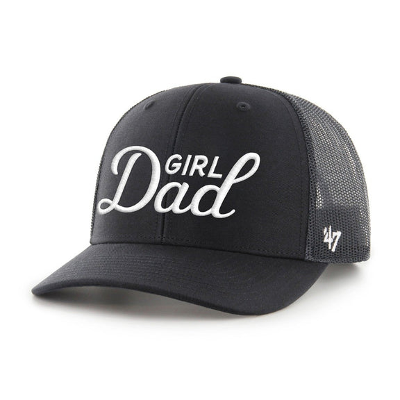 Girl Dad '47 Trucker Hat-Hats-Barstool Sports-Black-One Size-Barstool Sports