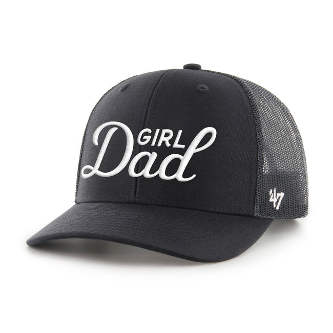 Girl Dad '47 Trucker Hat-Hats-Bussin With The Boys-Black-One Size-Barstool Sports