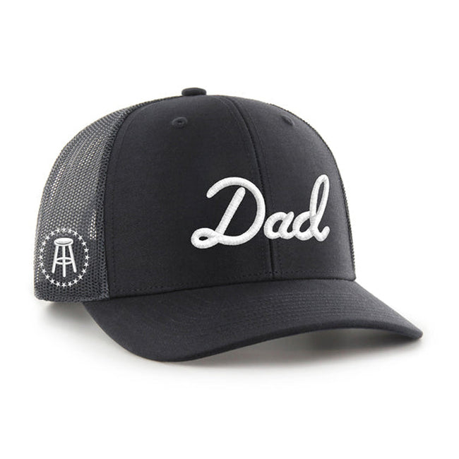 Dad '47 Trucker Hat-Hats-Bussin With The Boys-Black-One Size-Barstool Sports