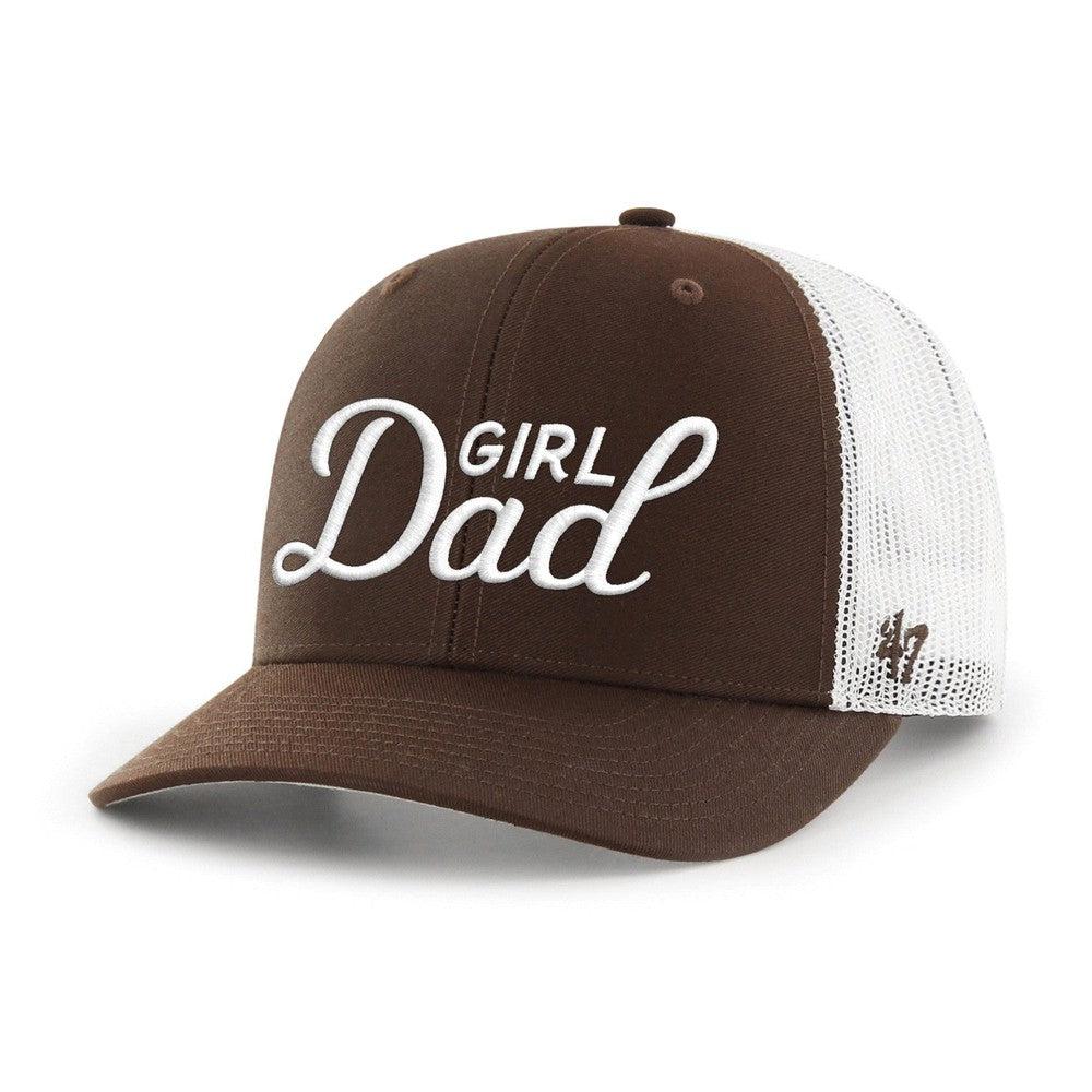 Girl Dad '47 Trucker Hat-Hats-Barstool Sports-Brown - Discontinued-One Size-Barstool Sports