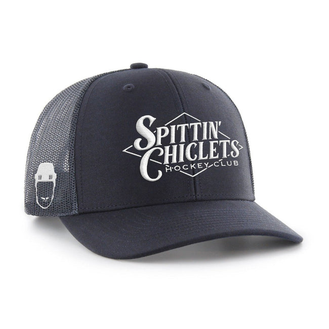 Spittin Chiclets '47 HITCH Trucker Hat-Hats-Spittin Chiclets-Navy-One Size-Barstool Sports