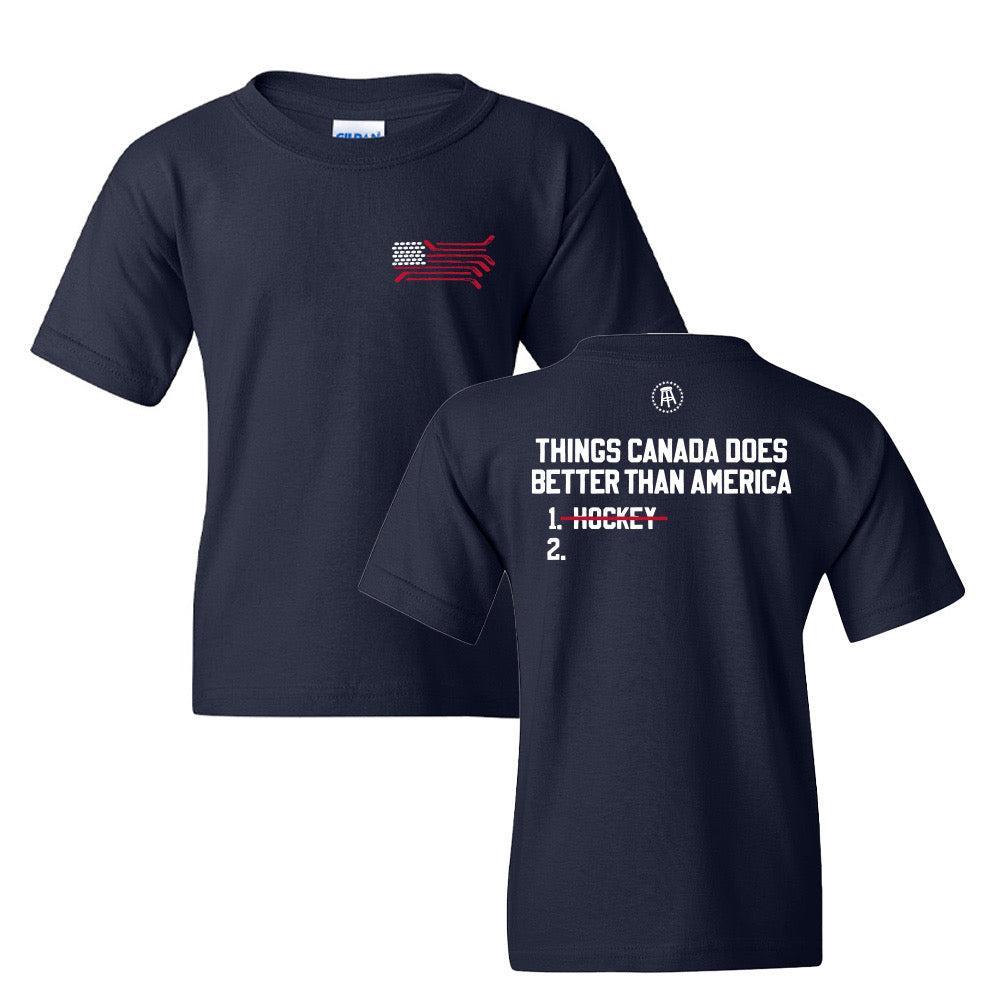 US Hockey Youth Tee-T-Shirts-Barstool Sports-Barstool Sports