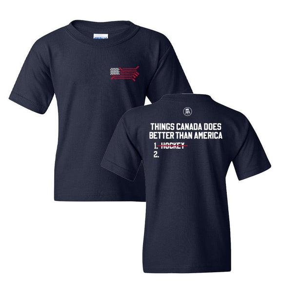 US Hockey Youth Tee-T-Shirts-Barstool Sports-Barstool Sports