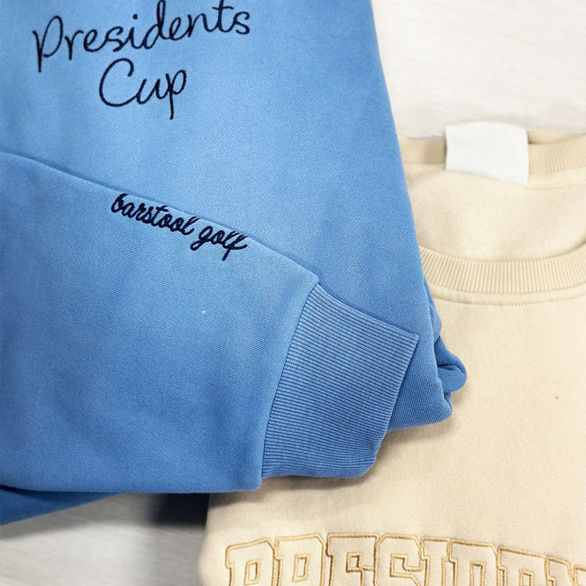 Barstool Golf x Presidents Cup Oversized Hoodie (Blue)-Hoodies & Sweatshirts-Fore Play-Barstool Sports