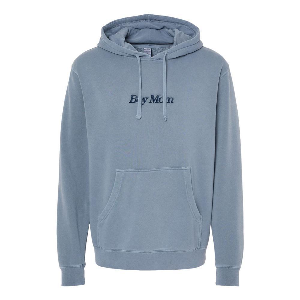 Boy Mom Raised Embroidery Pigment Dyed Hoodie-Hoodies & Sweatshirts-Barstool Sports-Blue-S-Barstool Sports