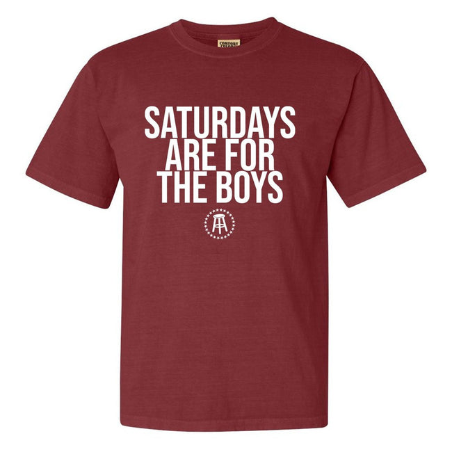 Saturdays Are For The Boys Tee-T-Shirts-SAFTB-Maroon-S-Barstool Sports