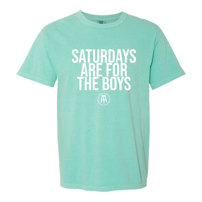 Saturdays Are For The Boys Tee-T-Shirts-SAFTB-Teal-S-Barstool Sports