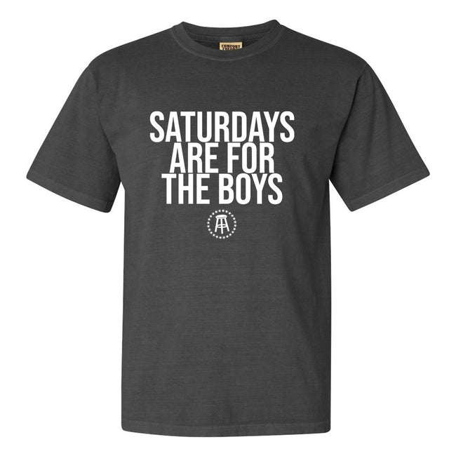 Saturdays Are For The Boys Tee-T-Shirts-SAFTB-Charcoal-S-Barstool Sports