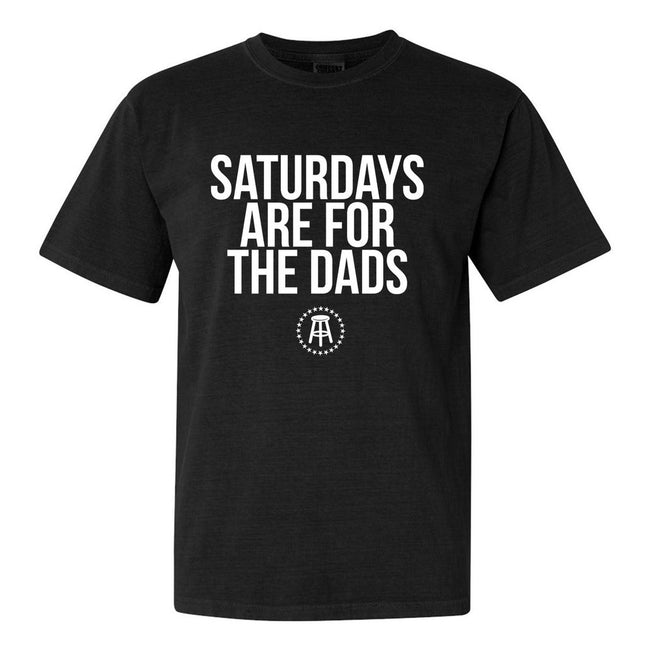 Saturdays Are For The Dads II Tee-T-Shirts-SAFTB-Black-S-Barstool Sports