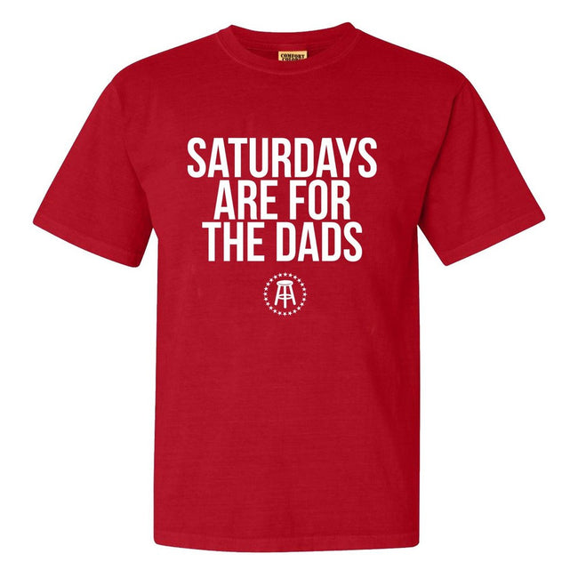 Saturdays Are For The Dads II Tee-T-Shirts-SAFTB-Red-S-Barstool Sports