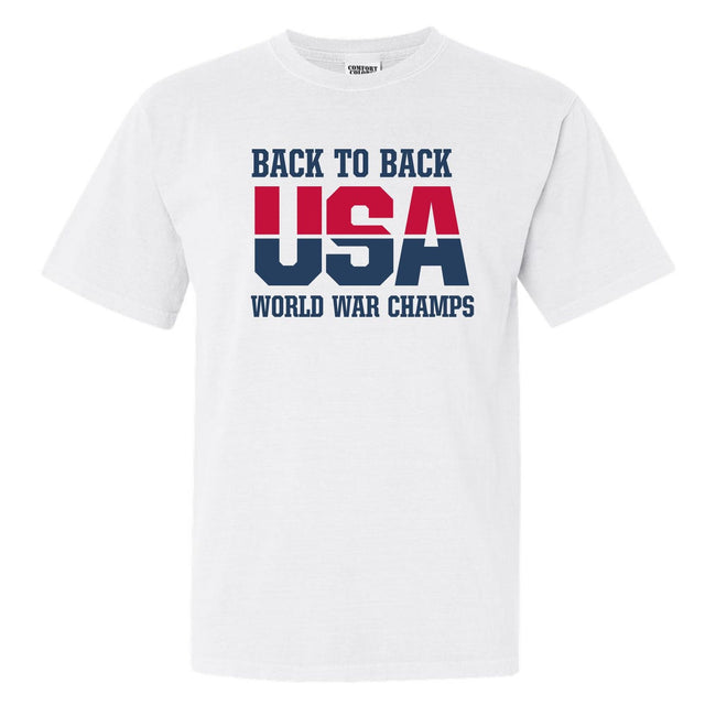 World War Champs Tee-T-Shirts-Barstool Sports-White-S-Barstool Sports