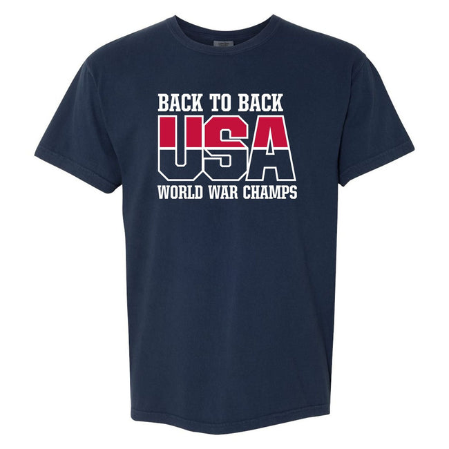 World War Champs Tee-T-Shirts-Barstool Sports-Navy-S-Barstool Sports