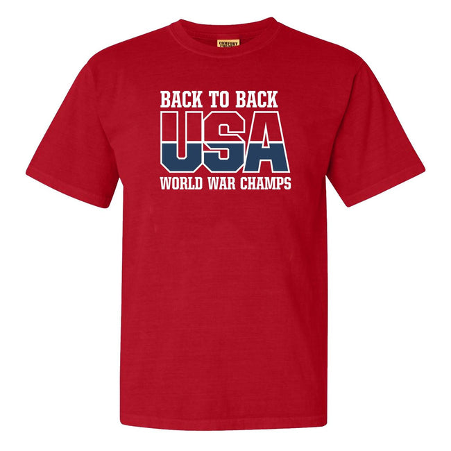 World War Champs Tee-T-Shirts-Barstool Sports-Red-S-Barstool Sports