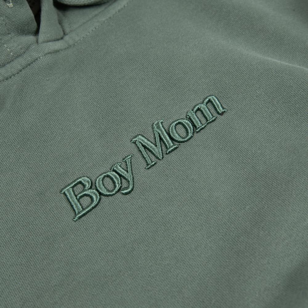 Boy Mom Raised Embroidery Pigment Dyed Hoodie-Hoodies & Sweatshirts-Barstool Sports-Barstool Sports