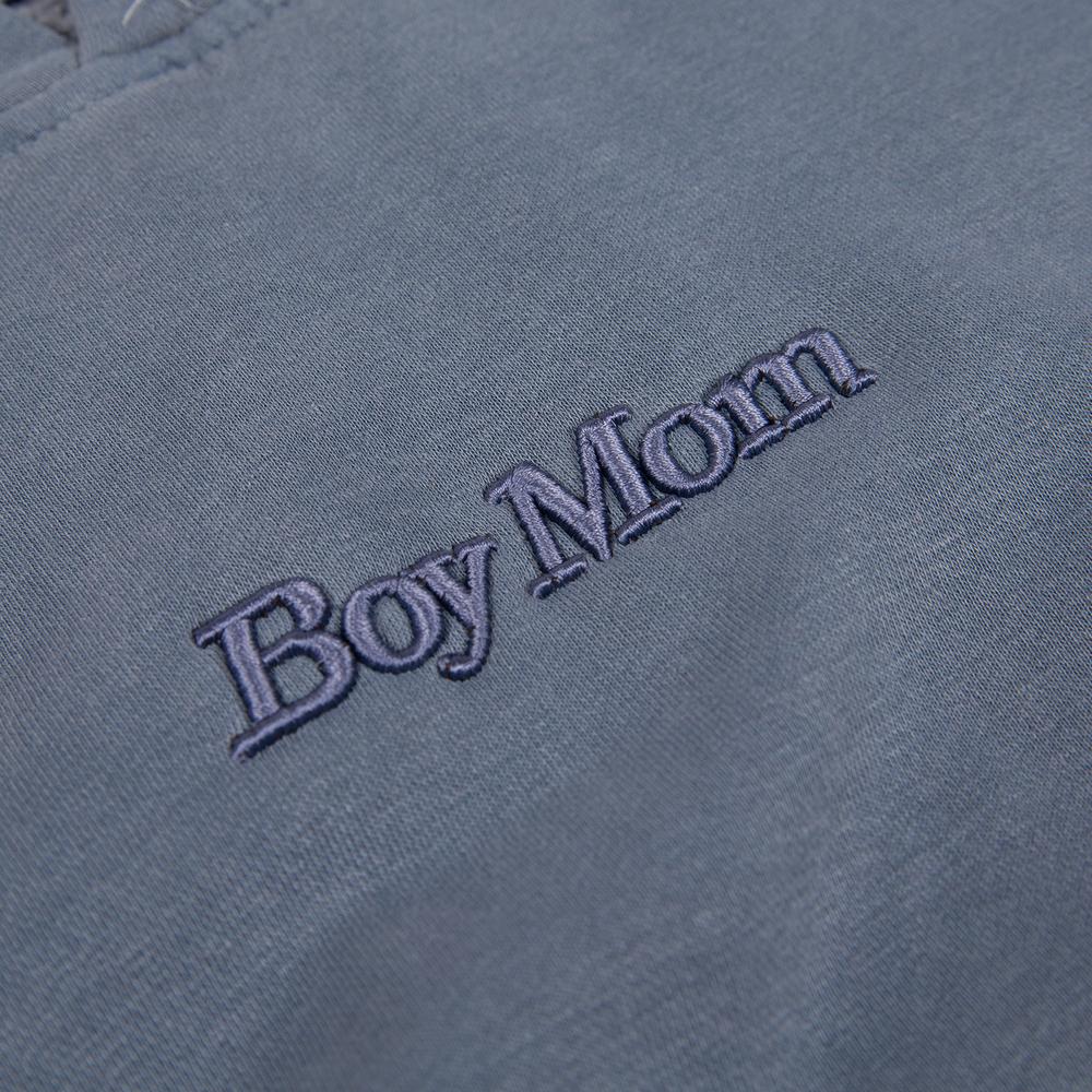 Boy Mom Raised Embroidery Pigment Dyed Hoodie-Hoodies & Sweatshirts-Barstool Sports-Barstool Sports