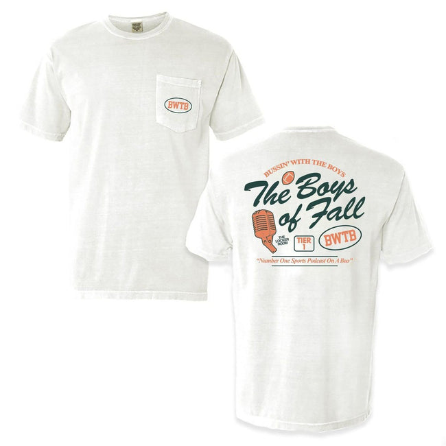 The Boys of Fall Pocket Tee-T-Shirts-Bussin With The Boys-Green-S-Barstool Sports