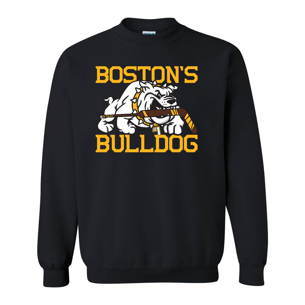 Boston's Bulldog Crewneck-Crewnecks-Barstool Sports-Black-S-Barstool Sports