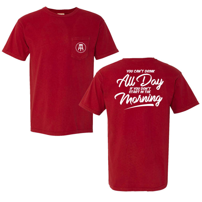Can't Drink All Day Pocket Tee II-T-Shirts-Barstool Sports-Red-S-Barstool Sports