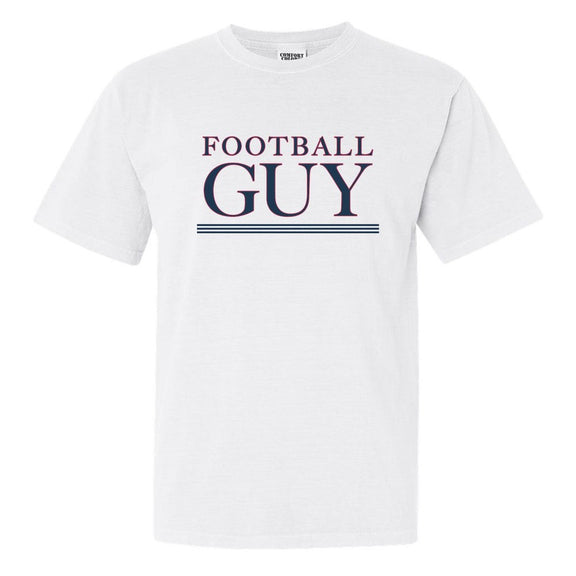 Football Guy Tee-T-Shirts-Pardon My Take-White-S-Barstool Sports