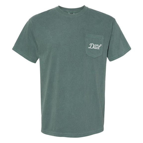 Girl Dad Pocket Tee-T-Shirts-Barstool Sports-Green-S-Barstool Sports