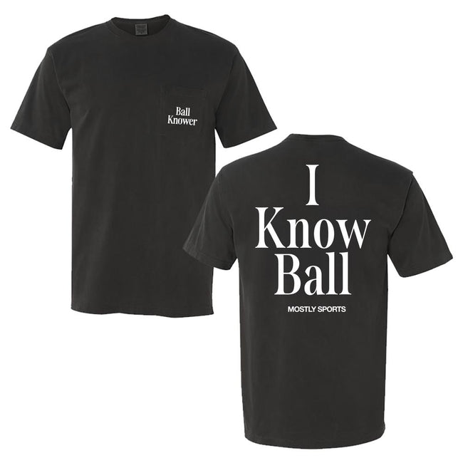 I Know Ball Pocket Tee-T-Shirts-Mostly Sports-Black-S-Barstool Sports