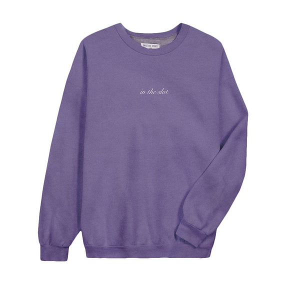 In The Slot Embroidered Crewneck-Crewnecks-Barstool Sports-Purple-XS-Barstool Sports