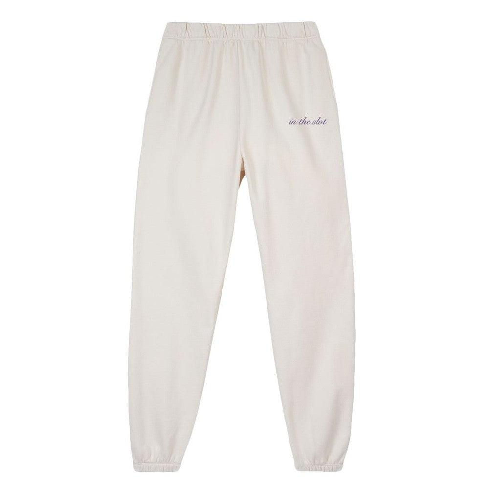 In The Slot Embroidered Sweatpants-Sweatpants-M00bie-Ivory-XS-Barstool Sports