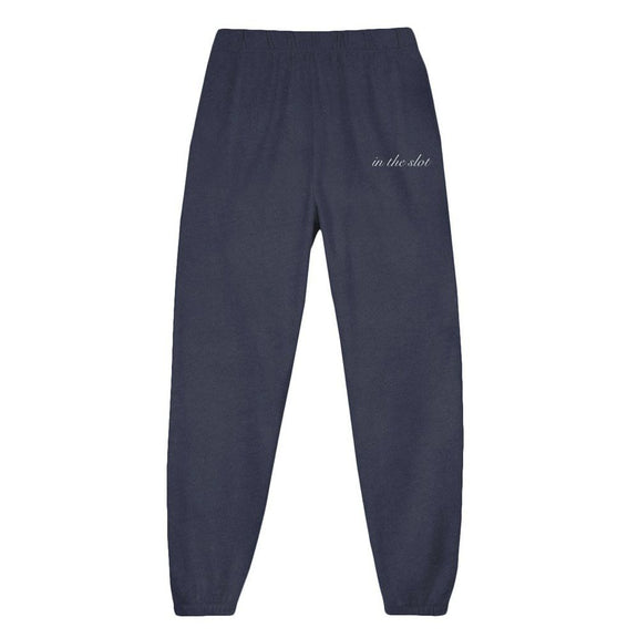 In The Slot Embroidered Sweatpants-Sweatpants-Barstool Sports-Navy-XS-Barstool Sports