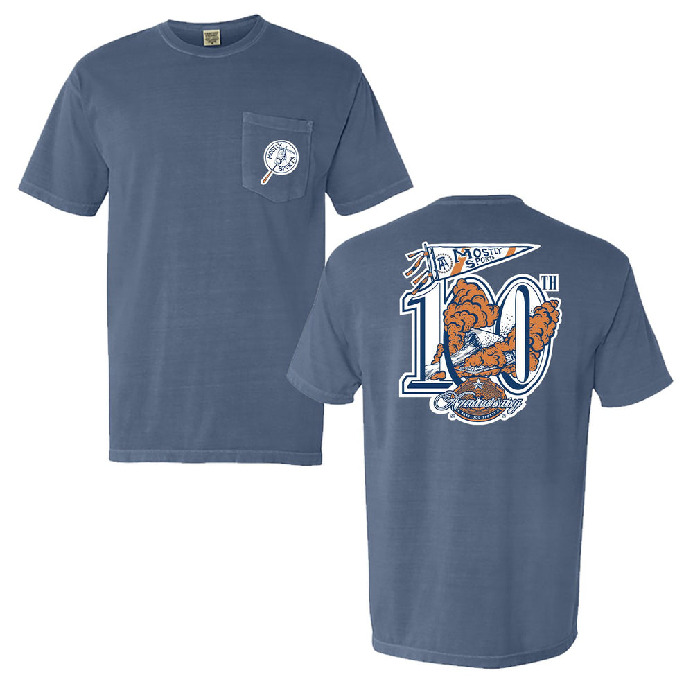 Mostly Sports Anniversary Tee-T-Shirts-Mostly Sports-Blue-S-Barstool Sports