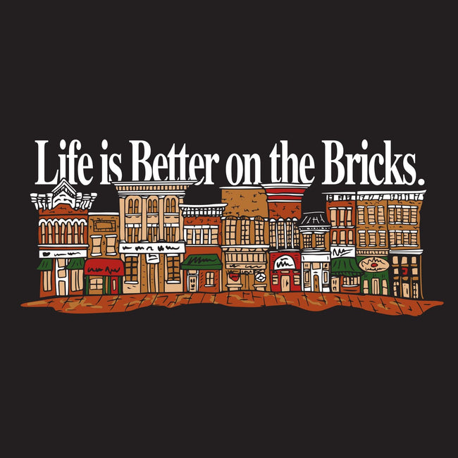 Life Is Better On The Bricks Tee-T-Shirts-Barstool U-Barstool Sports