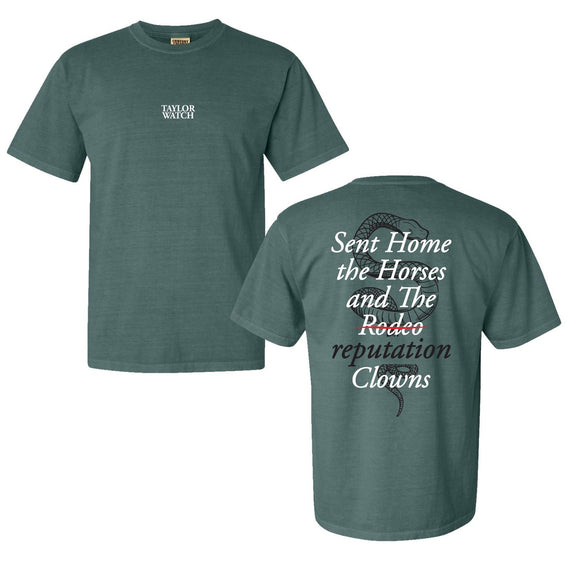 Sent Home Clowns Tee-T-Shirts-Taylor Watch-Green-S-Barstool Sports