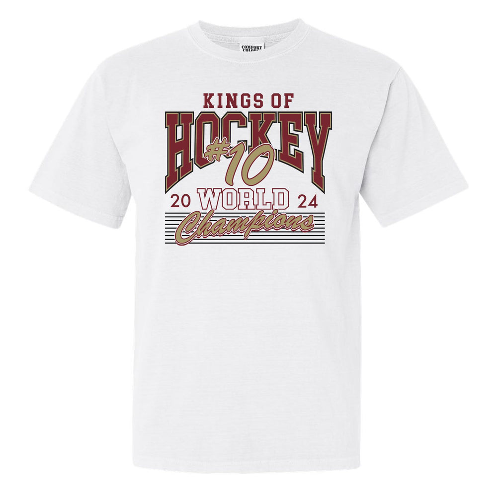 Kings of Hockey Tee-T-Shirts-Barstool U-White-S-Barstool Sports