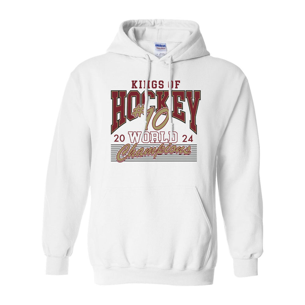 Kings of Hockey Hoodie-Hoodies & Sweatshirts-Barstool U-White-S-Barstool Sports