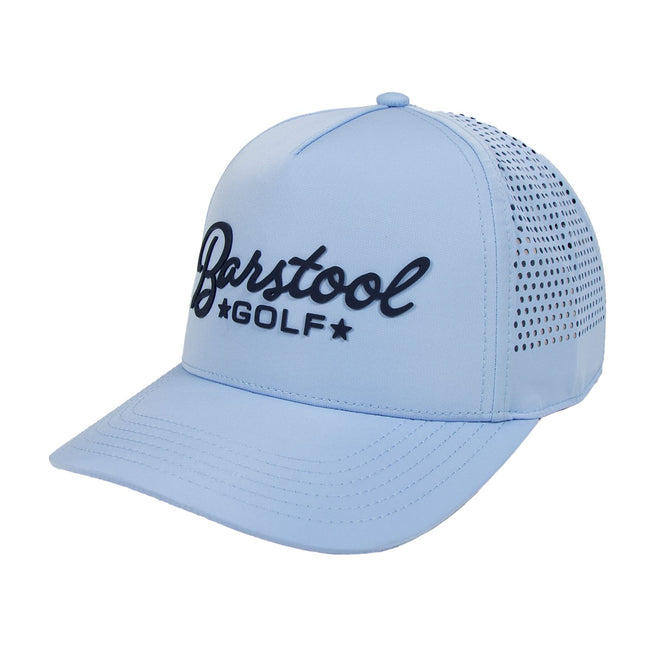 Barstool Golf Script Performance Hat-Hats-Fore Play-Light Blue-One Size-Barstool Sports