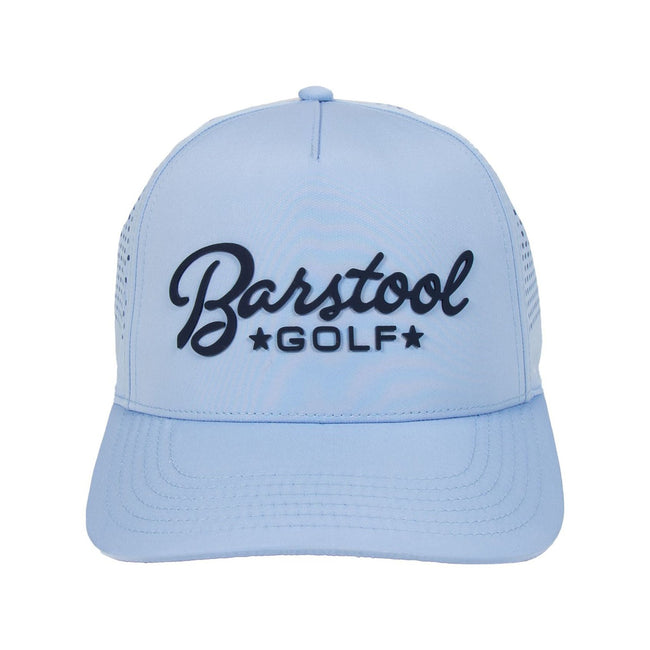 Barstool Golf Script Performance Hat-Hats-Fore Play-Light Blue-One Size-Barstool Sports