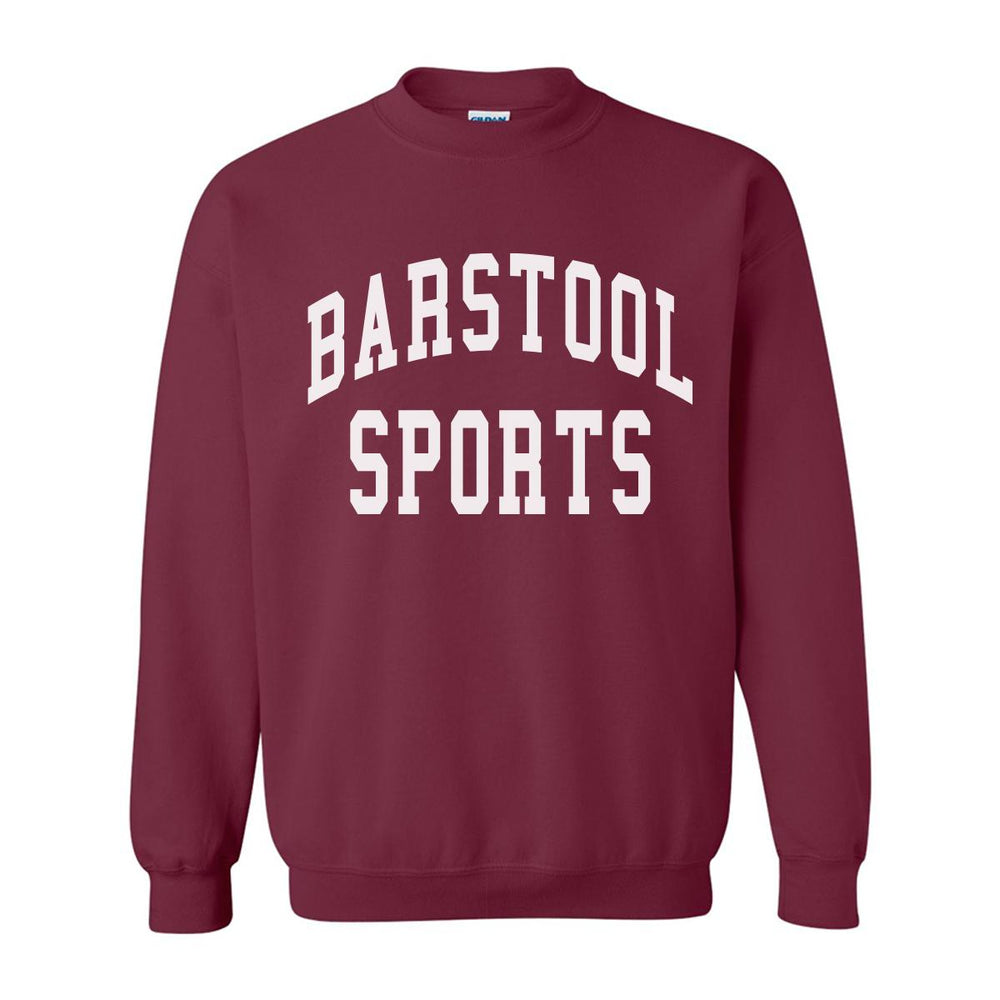 Barstool Sports Crewneck-Crewnecks-Barstool Sports-Maroon-S-Barstool Sports