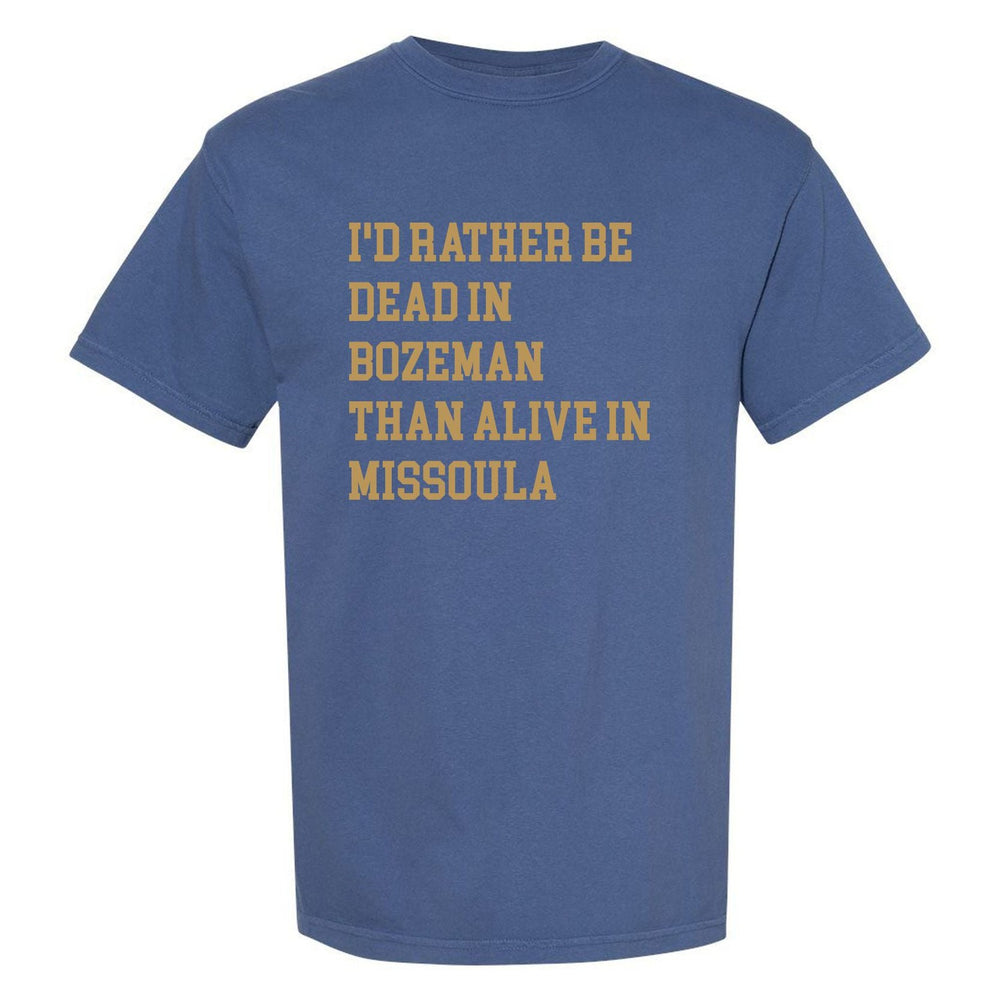 Rather Be Bozeman Tee-T-Shirts-Barstool U-Navy-S-Barstool Sports