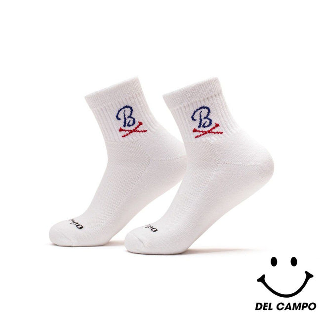 Barstool Golf x Del Campo Premium Golf Socks-Golf Accessories-Fore Play-White-S/M-Barstool Sports