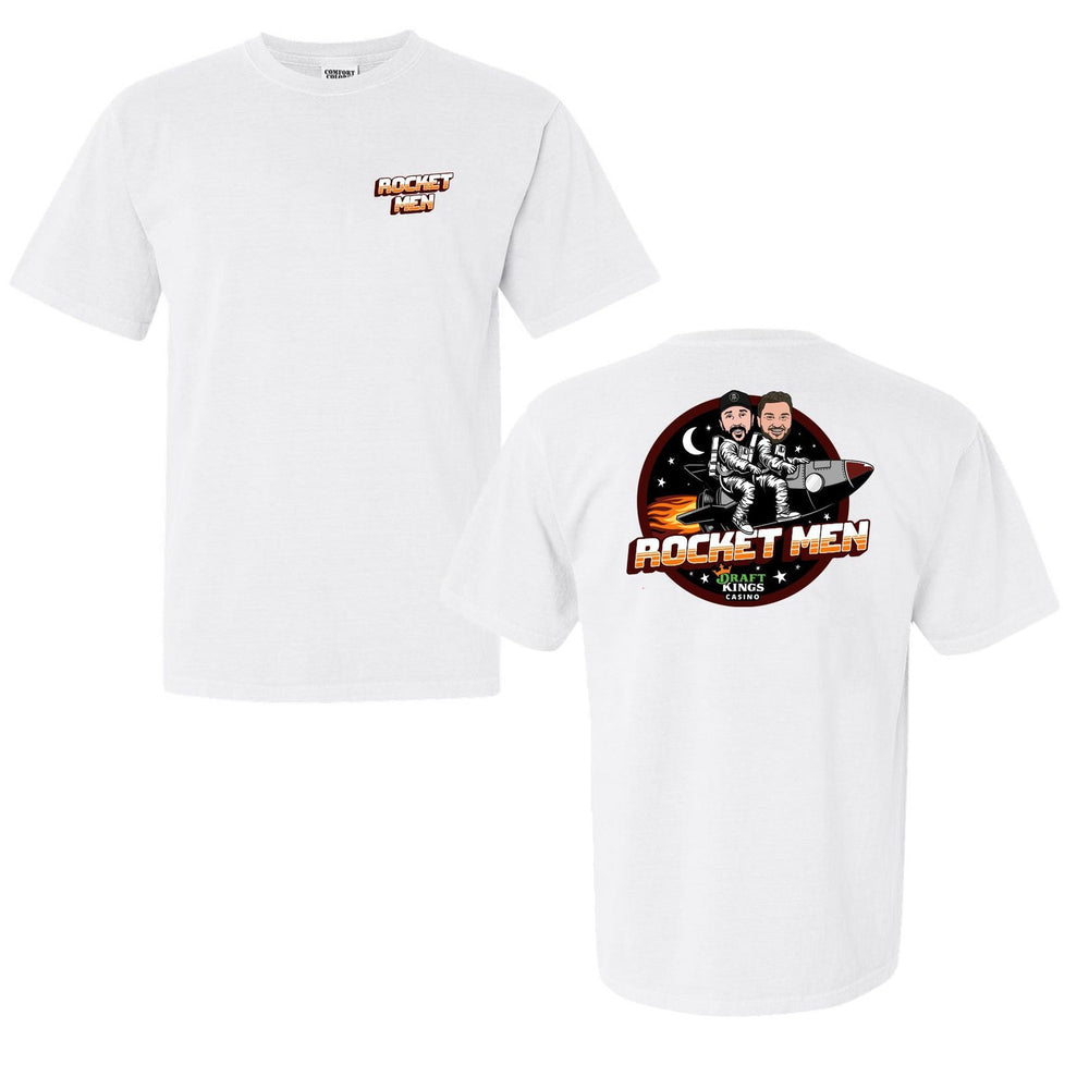 DraftKings x Rocket Men Tee-T-Shirts-Barstool Sports-White-S-Barstool Sports