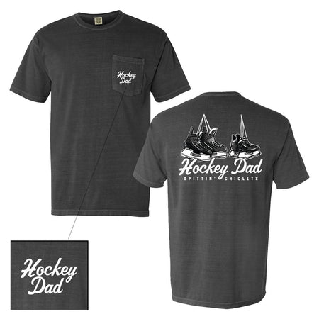 Hockey Dad Pocket Tee - Spittin Chiclets T-Shirts, Clothing