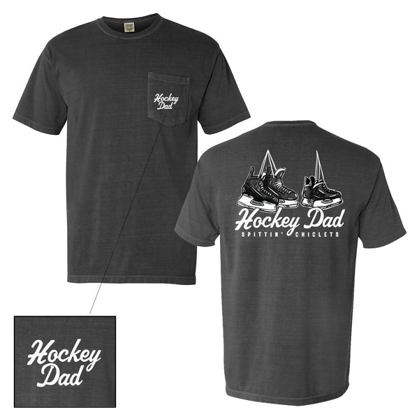 Hockey Dad Pocket Tee - Spittin Chiclets T-Shirts, Clothing