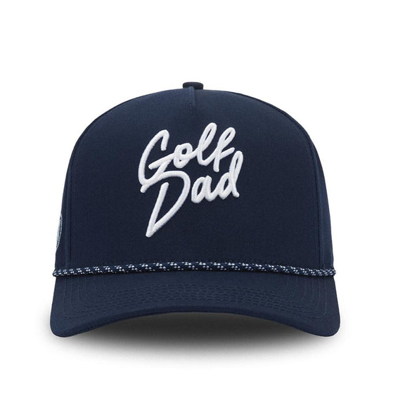 Golf Dad Rope Snapback Hat-Hats-Fore Play-Navy-One Size-Barstool Sports