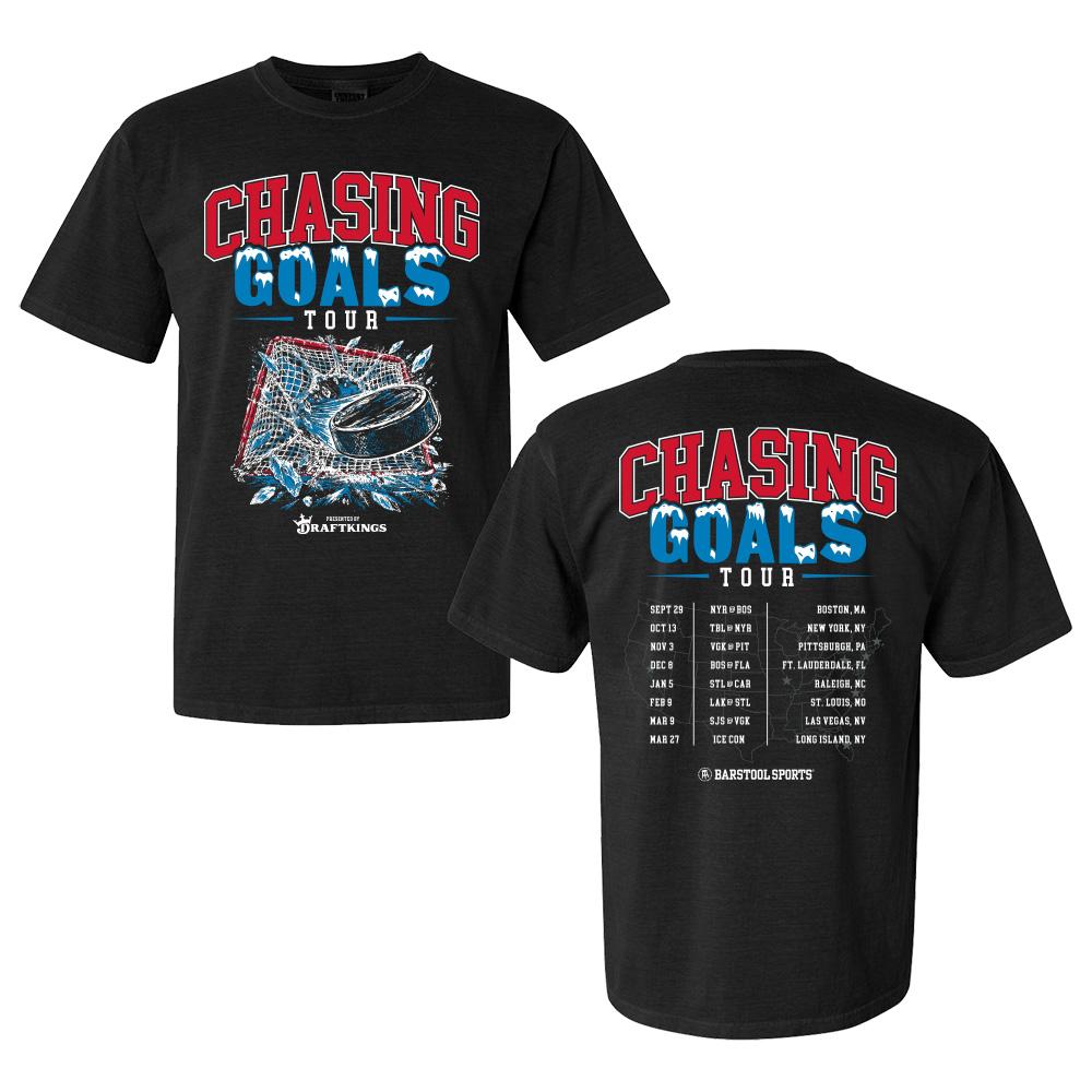 Chasing Goals Tour Tee-T-Shirts-Barstool Sports-Barstool Sports